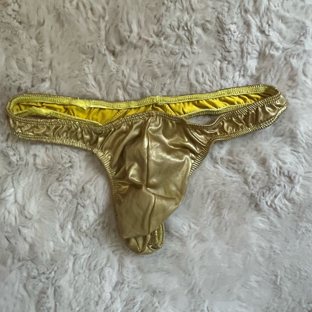 Mens Gold Thong